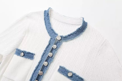 Sommerkleid - Weiß&Blau