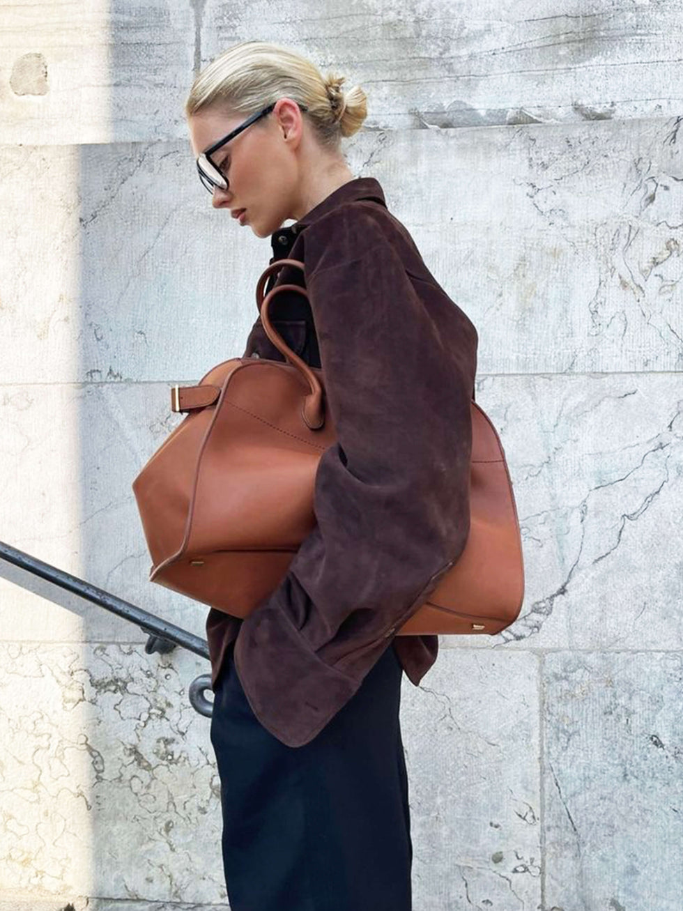 Wildleder Handtasche