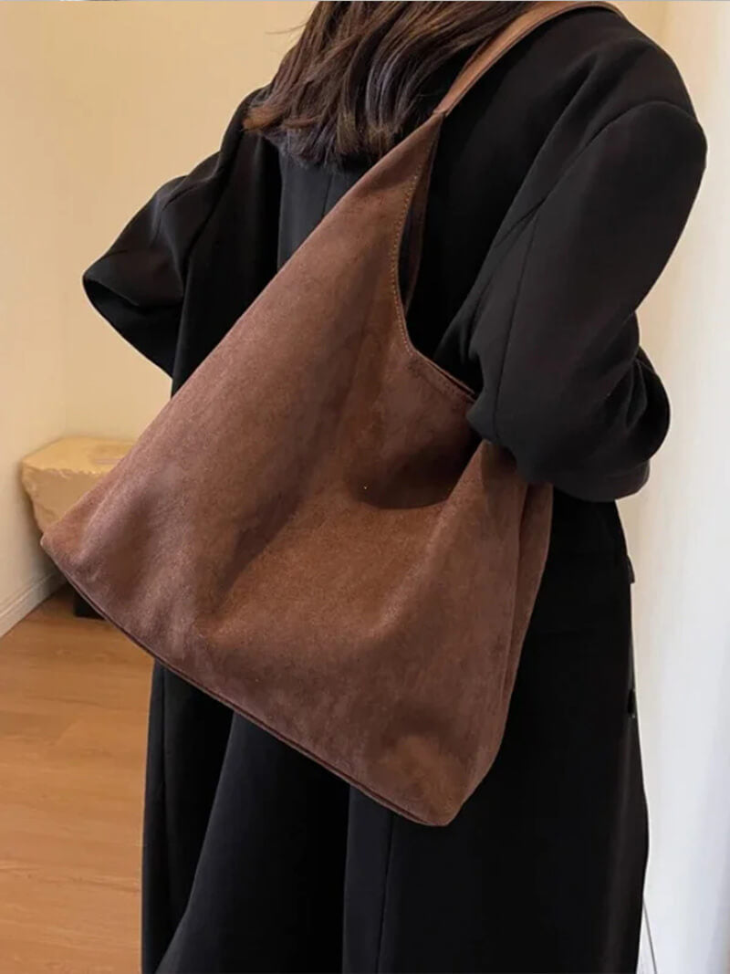 Bianca Wildleder Handtasche