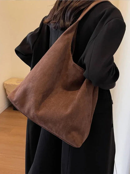 Bianca Wildleder Handtasche
